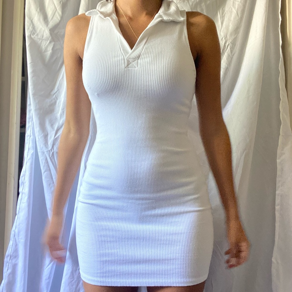 White Mini Dress - Picture 3 of 5